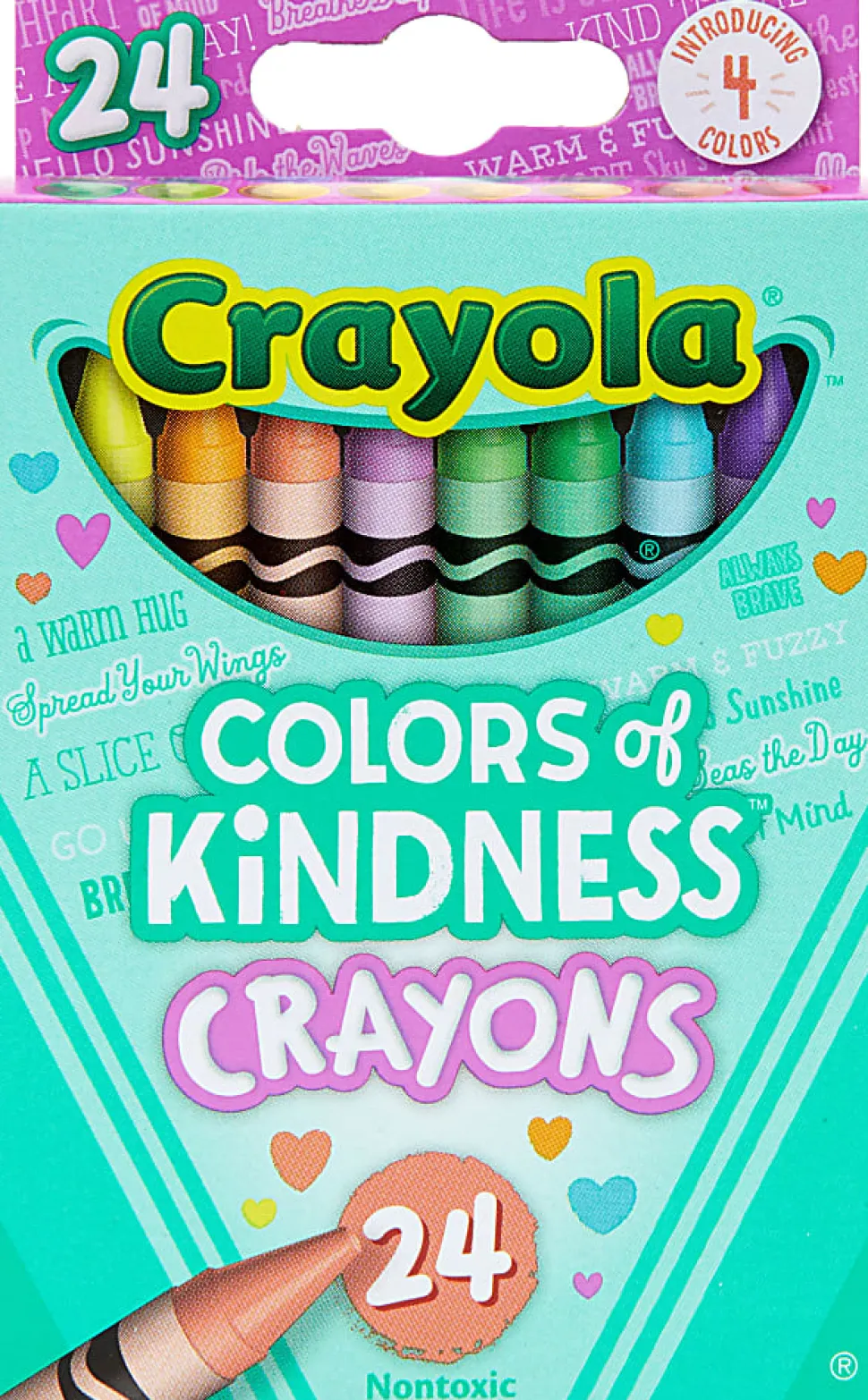 Crayola® Colors of Kindness Crayons, Assorted Colors, Box Of 24 Crayons
