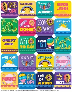 Crayola® Colors Of Kindness Theme Stickers, 1” x 1”, Multicolor, Pack Of 120 Stickers