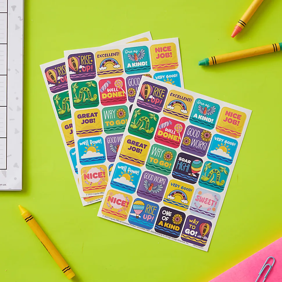 Crayola® Colors Of Kindness Theme Stickers, 1” x 1”, Multicolor, Pack Of 120 Stickers