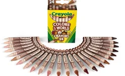 Crayola® Colors Of The World Crayons, Assorted Colors, Pack Of 24 Crayons