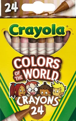 Crayola® Colors Of The World Crayons, Assorted Colors, Pack Of 24 Crayons