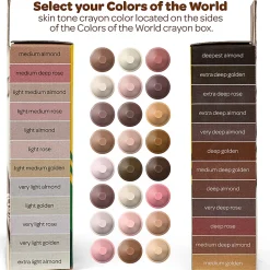 Crayola® Colors Of The World Crayons, Assorted Colors, Pack Of 24 Crayons