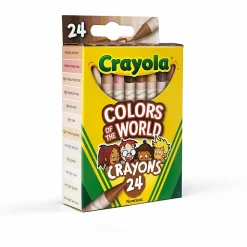 Crayola® Colors Of The World Crayons, Assorted Colors, Pack Of 24 Crayons