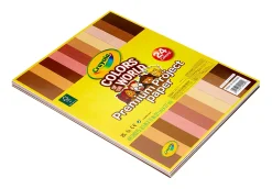 Crayola® Colors Of The World Premium Project Paper, 8-1/2" x 10-1/2", Assorted Colors, Pack Of 48 Sheets