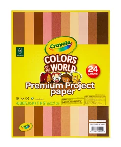 Crayola® Colors Of The World Premium Project Paper, 8-1/2