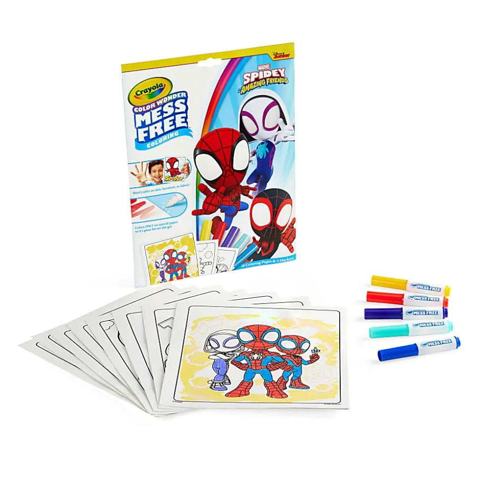 Crayola® Color Wonder Coloring Pad & Markers, Spidey And His Amazing Friends