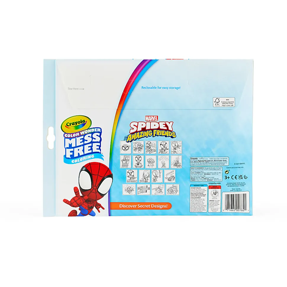 Crayola® Color Wonder Coloring Pad & Markers, Spidey And His Amazing Friends