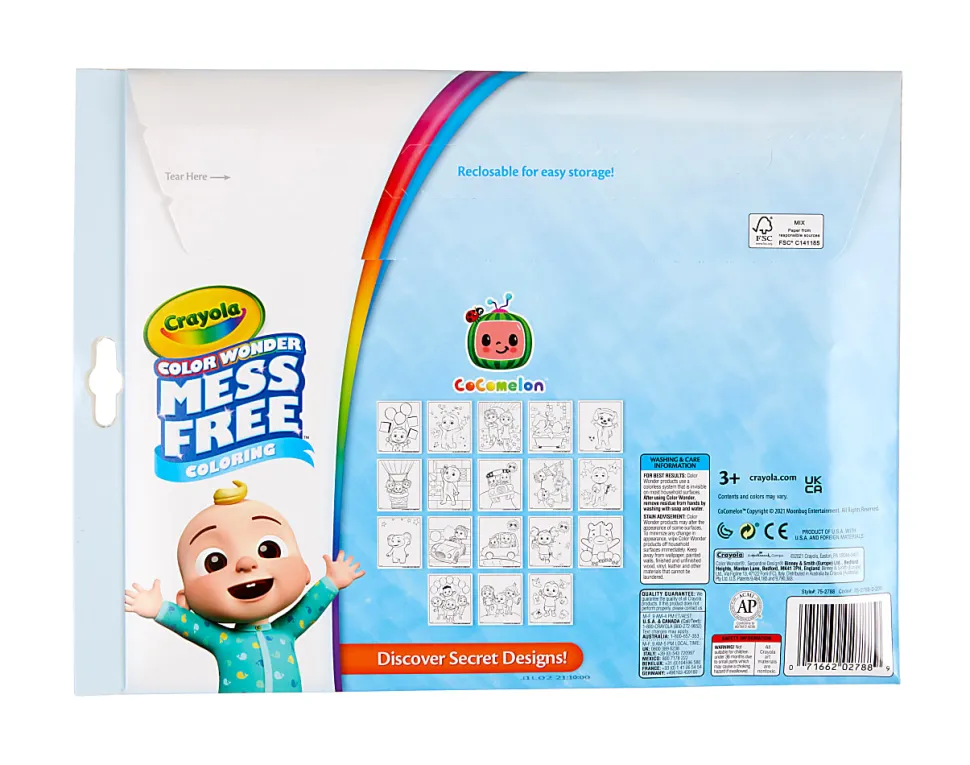 Crayola® Color Wonder Coloring Pad & Markers, Cocomelon
