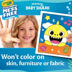 Crayola® Color Wonder Mess-Free Coloring Pads & Markers, Baby Shark, Pack Of 2 Sets