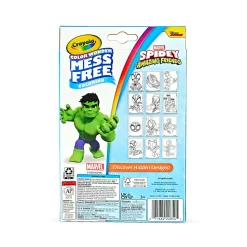 Crayola Color Wonder Spidey & His Amazing Friends Mini Box Set, 12 Coloring Pages & 4 Mess Free Markers, Toddler Coloring, Gift for Kids, 3+