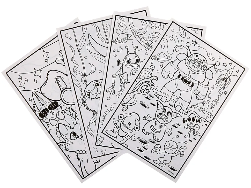 Crayola Colossal Collection of Coloring, 288 Coloring Book Pages, 2 Sticker Sheets, Coloring Book for Kids, Travel Activity, 3+