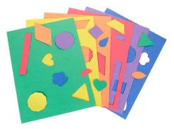Crayola Construction Paper Shapes, 9" x 12", Assorted Colors, Set Of 48 Sheets