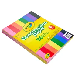 Crayola® Construction Paper, 9" x 12", Assorted Colors, Pack Of 96 Sheets