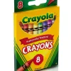 Crayola Crayons, Assorted Colors, Box Of 8 Crayons