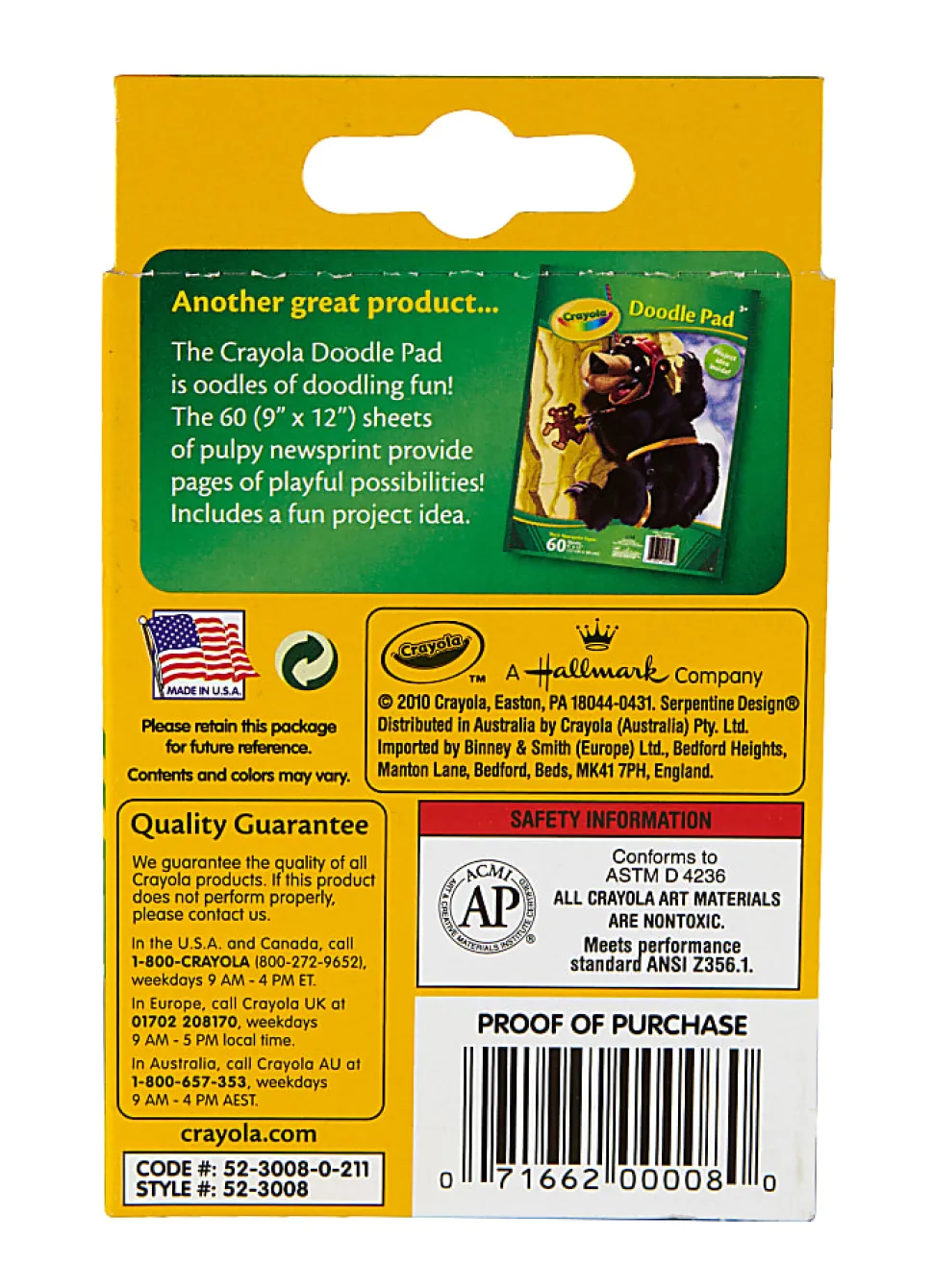 Crayola Crayons, Assorted Colors, Box Of 8 Crayons