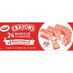 Crayola Crayons Bulk, 24 Crayons Per Pack, 24 Packs - 52-3036