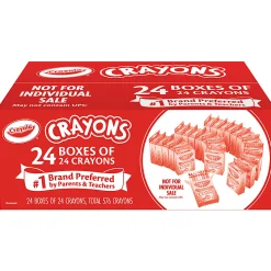 Crayola Crayons Bulk, 24 Crayons Per Pack, 24 Packs - 52-3036