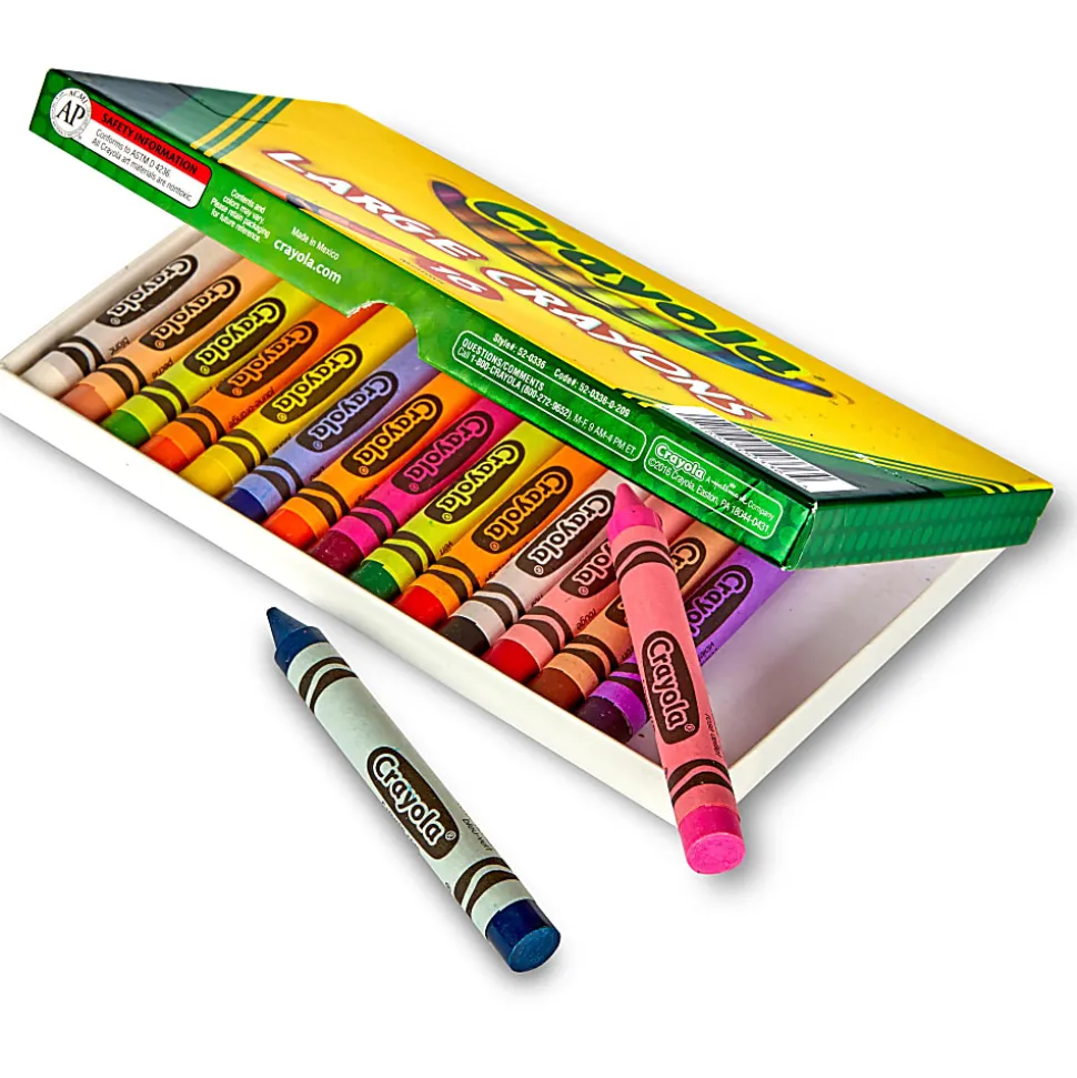 Crayola® Crayons, Large, Assorted Colors, Box Of 16 Crayons