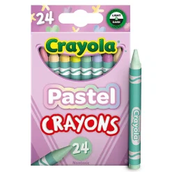 Crayola Crayons, Pastel, Pack Of 24 Crayons