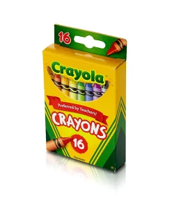 Crayola® Crayons, Peg Box, Assorted Colors, Box Of 16 Crayons