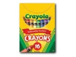 Crayola® Crayons, Peg Box, Assorted Colors, Box Of 16 Crayons