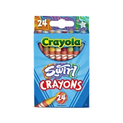 Crayola Crayons, 6-1/4”, Swirl, Pack Of 24 Crayons