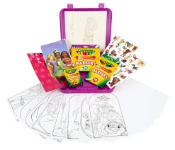Crayola Disney Princess Art Case, 75 Art Supplies for Girls & Boys, Art Kit for Kids, Coloring Set, Gift for Girls & Boys, 5+