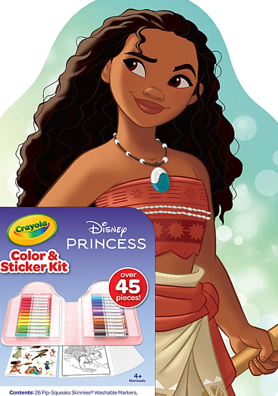 Crayola Disney Princess Color & Activity Set, 20 Princess Coloring & Stickers - 040769
