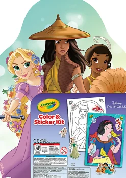 Crayola Disney Princess Color & Activity Set, 20 Princess Coloring & Stickers - 040769