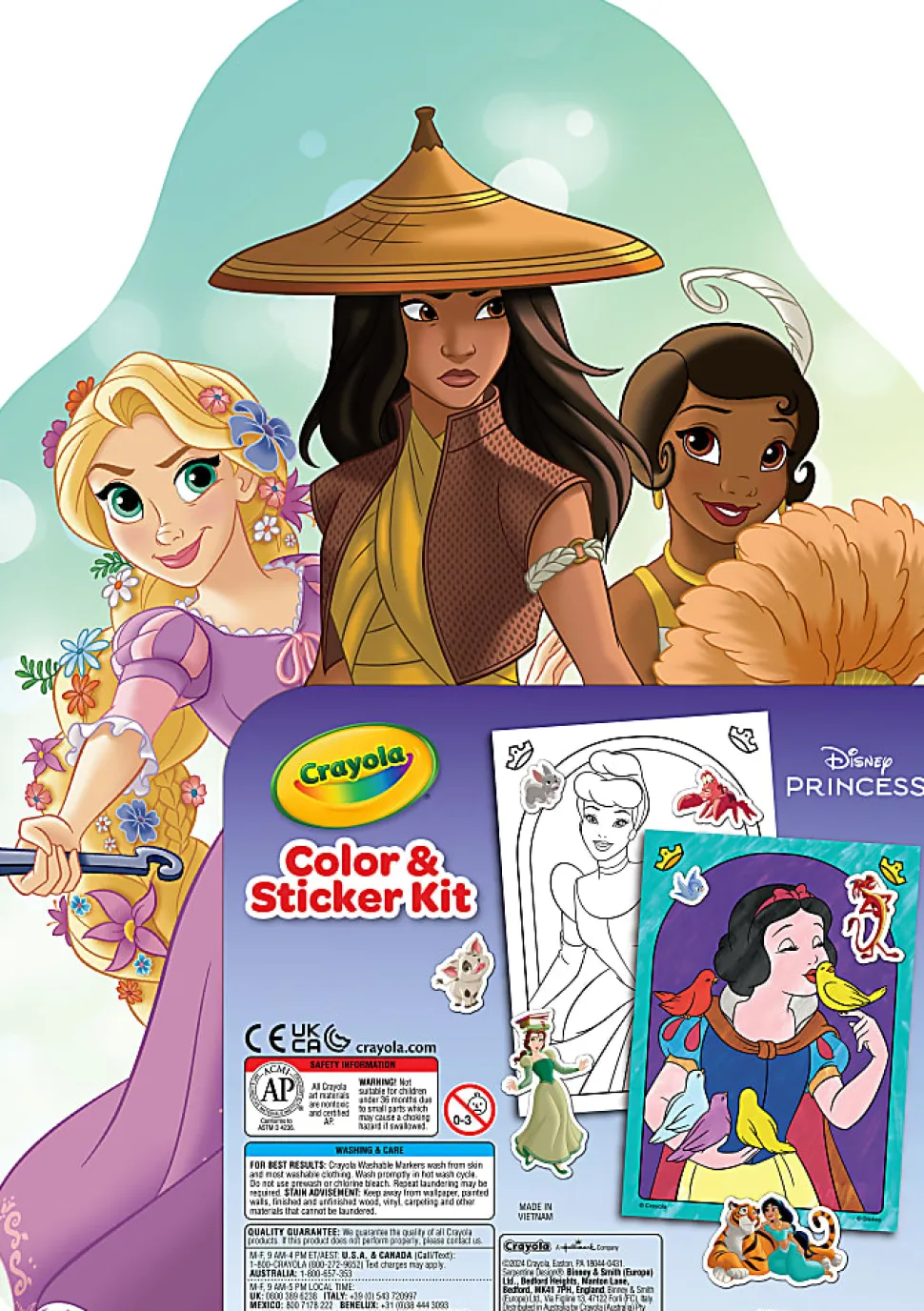 Crayola Disney Princess Color & Activity Set, 20 Princess Coloring & Stickers - 040769