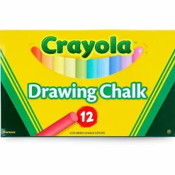 Crayola® Drawing Chalk, Assorted Colors, Box Of 12
