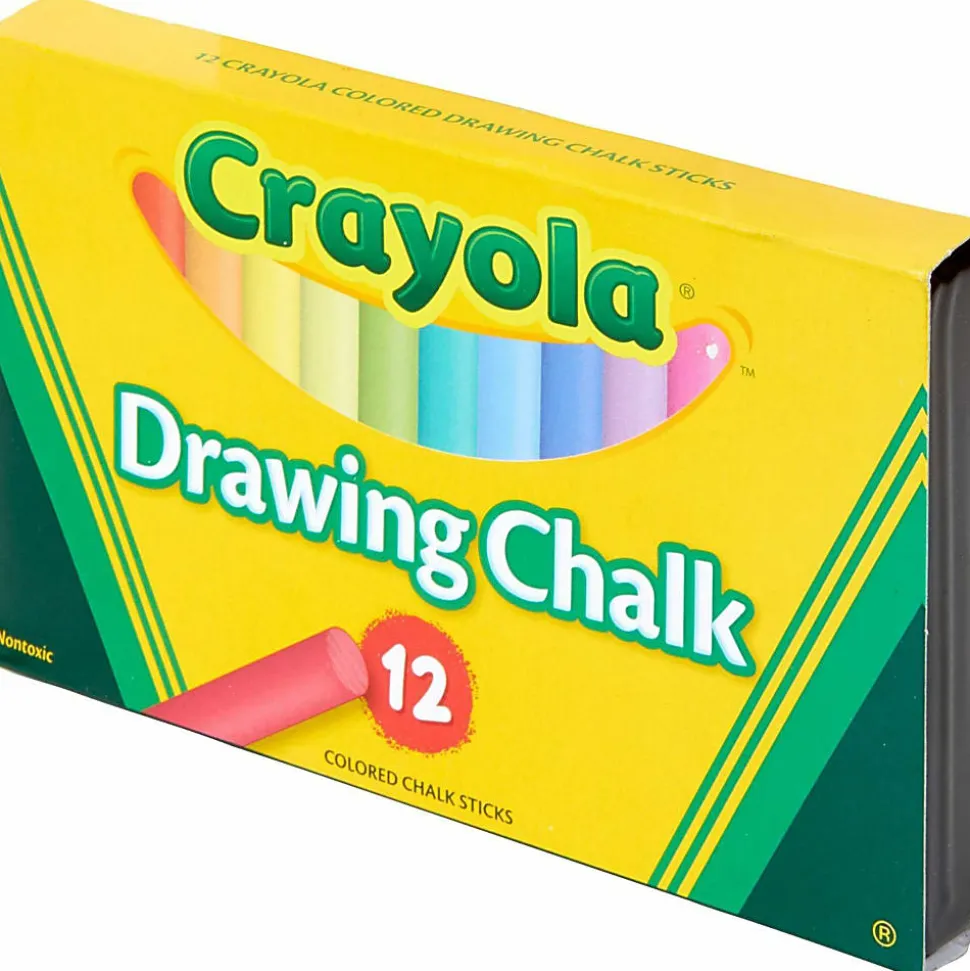 Crayola® Drawing Chalk, Assorted Colors, Box Of 12