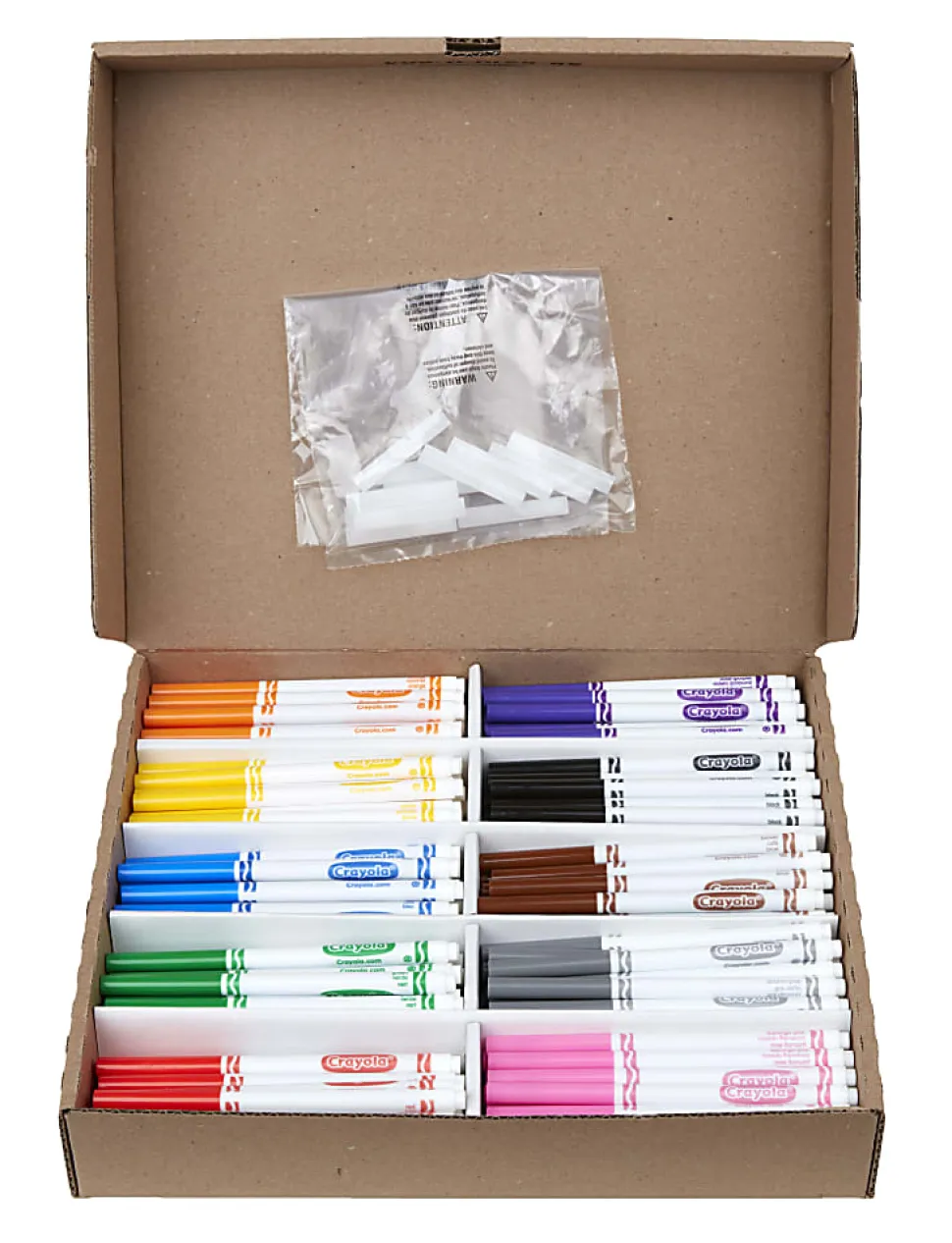 Crayola® Fine Line Markers, Assorted Classic Classpack®, Box Of 200