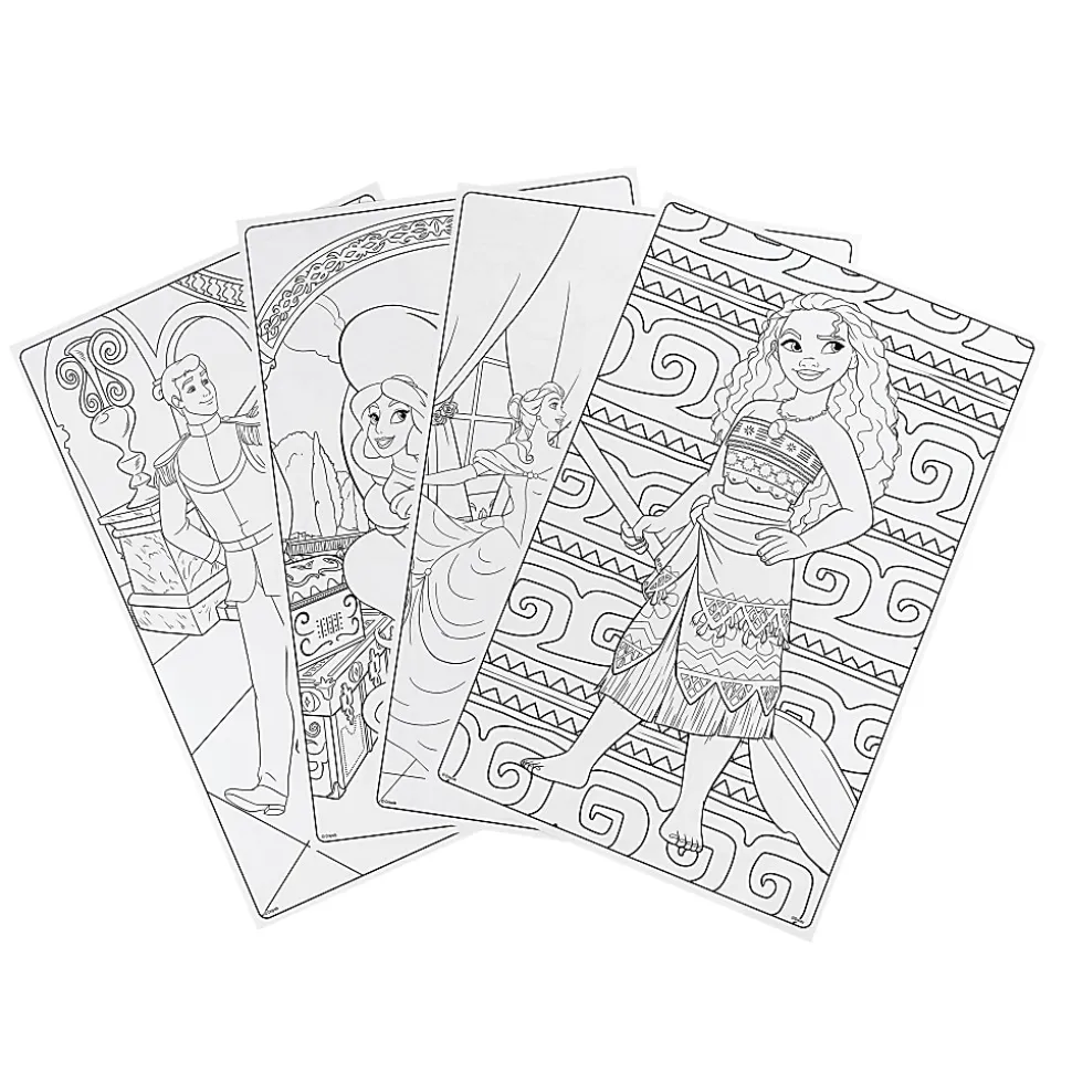 Crayola Giant Coloring Pages, 12" x 18", Princess, 18 Pages Per Set, Bundle Of 4 Sets