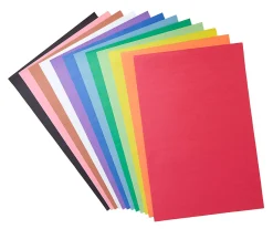 Crayola® Giant Construction Paper And Stencil Set, Tabloid Extra Paper Size, Assorted Colors