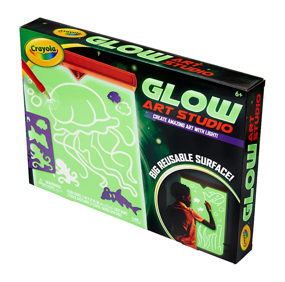 Crayola Glow Art Studio Glow in the Dark Studio for Kids