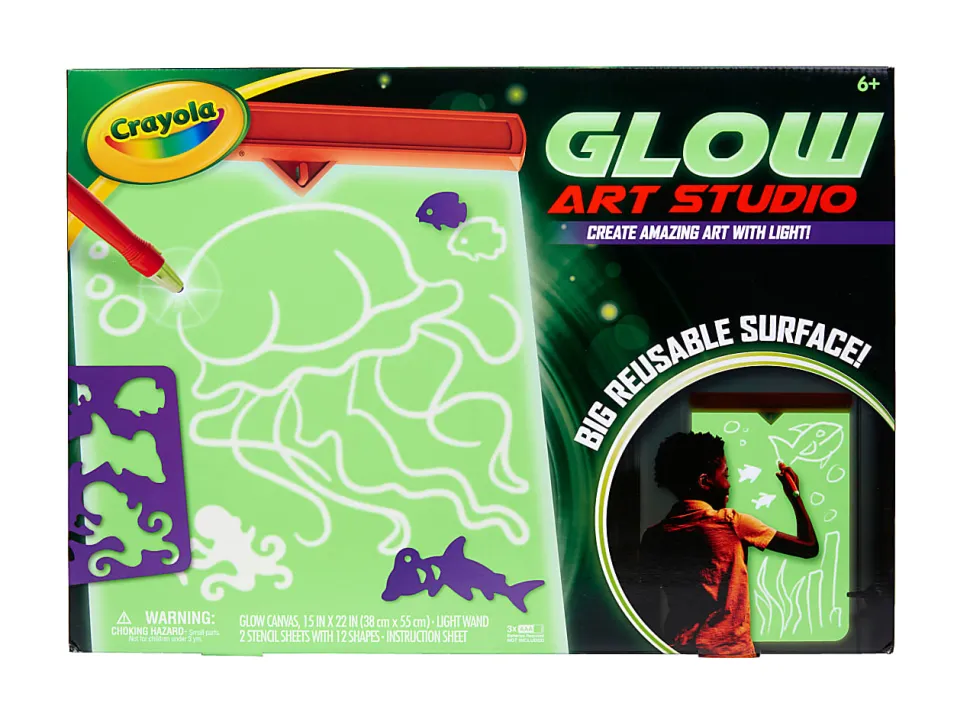 Crayola Glow Art Studio Glow in the Dark Studio for Kids