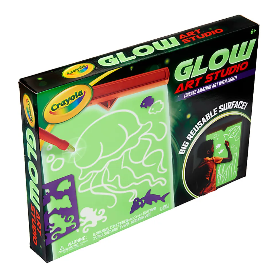 Crayola Glow Art Studio Glow in the Dark Studio for Kids