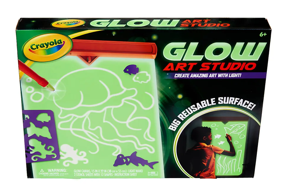 Crayola Glow Art Studio Glow in the Dark Studio for Kids