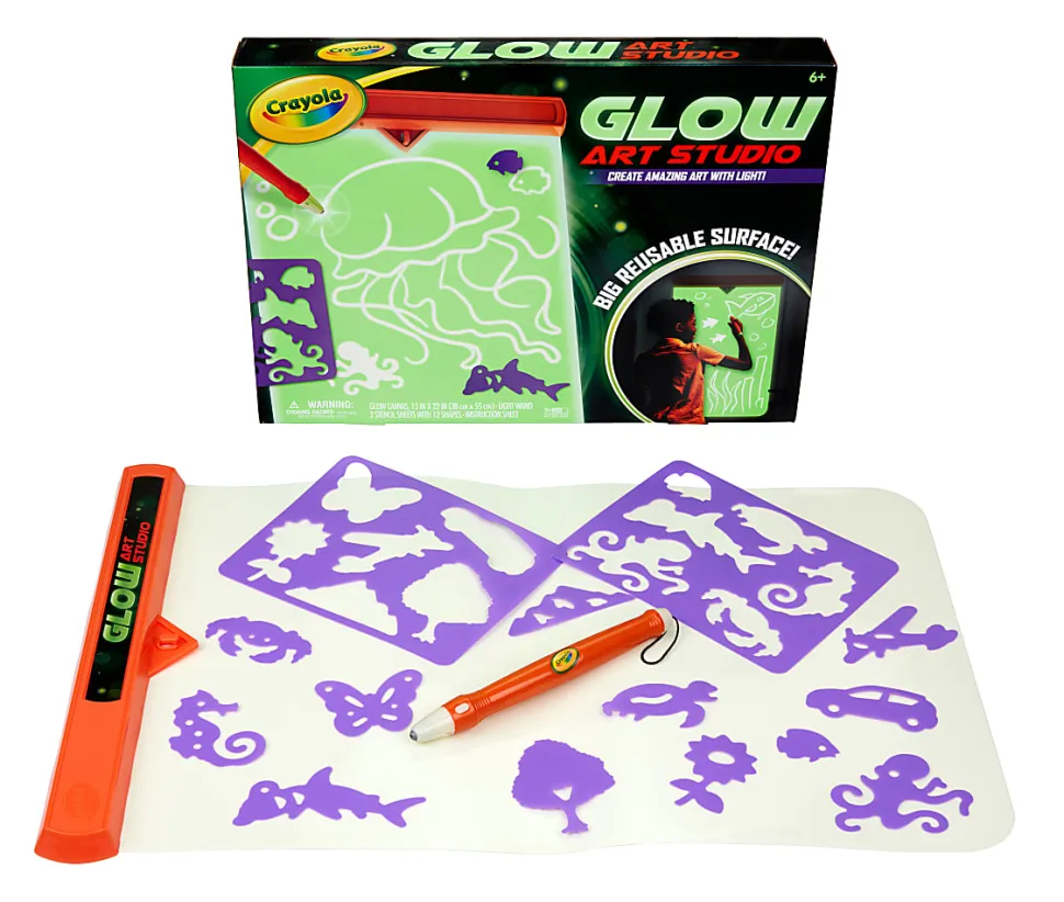 Crayola Glow Art Studio Glow in the Dark Studio for Kids
