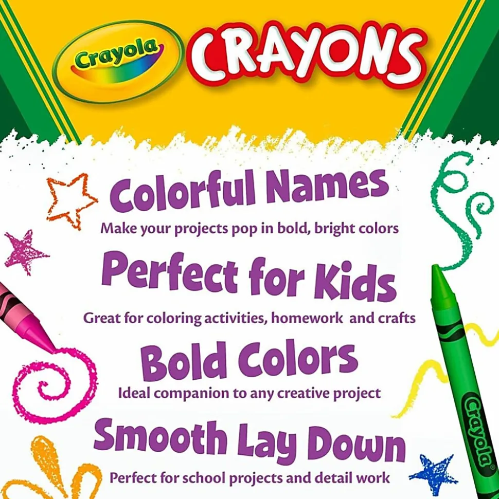 Crayola Jumbo Crayons - Assorted - 16 Per Pack