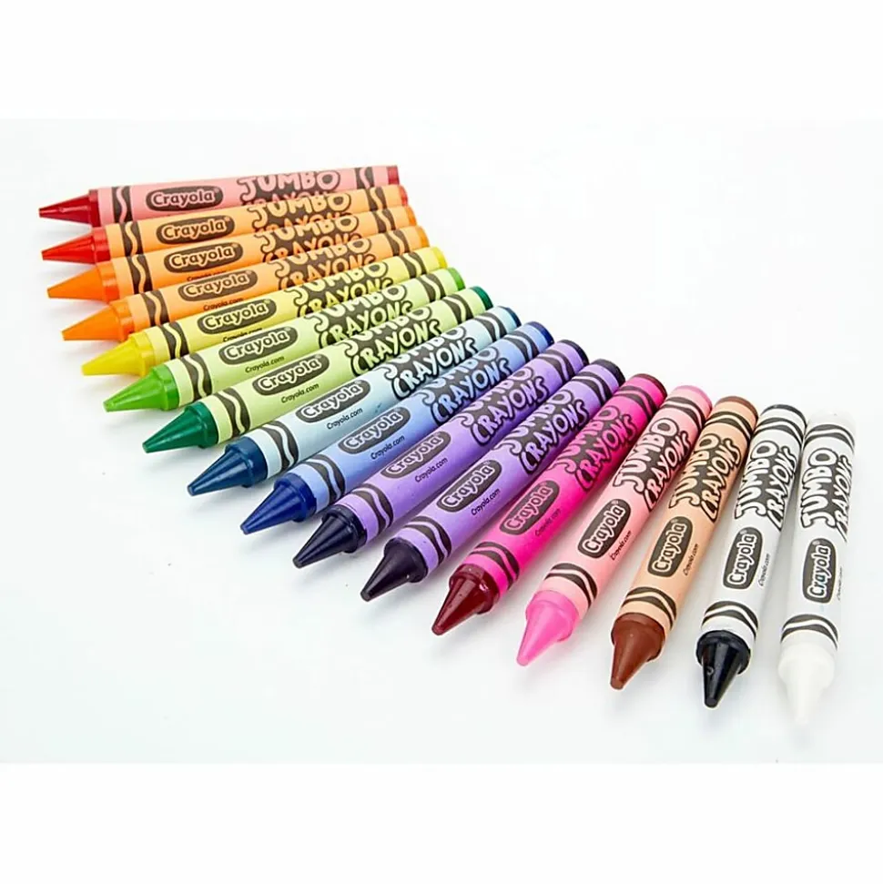 Crayola Jumbo Crayons - Assorted - 16 Per Pack