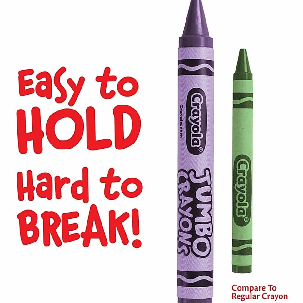 Crayola Jumbo Crayons - Assorted - 16 Per Pack