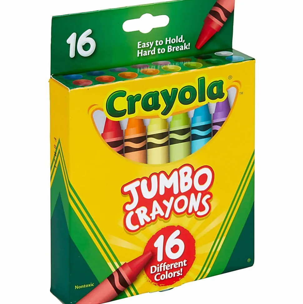 Crayola Jumbo Crayons - Assorted - 16 Per Pack