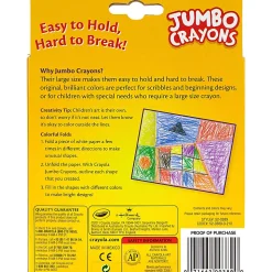 Crayola® Jumbo Crayons, Assorted Colors, Box Of 8 Crayons
