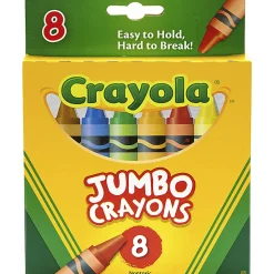 Crayola® Jumbo Crayons, Assorted Colors, Box Of 8 Crayons