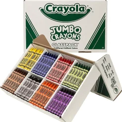 Crayola® Jumbo Crayons Classpack, Assorted Colors, Box Of 200 Crayons
