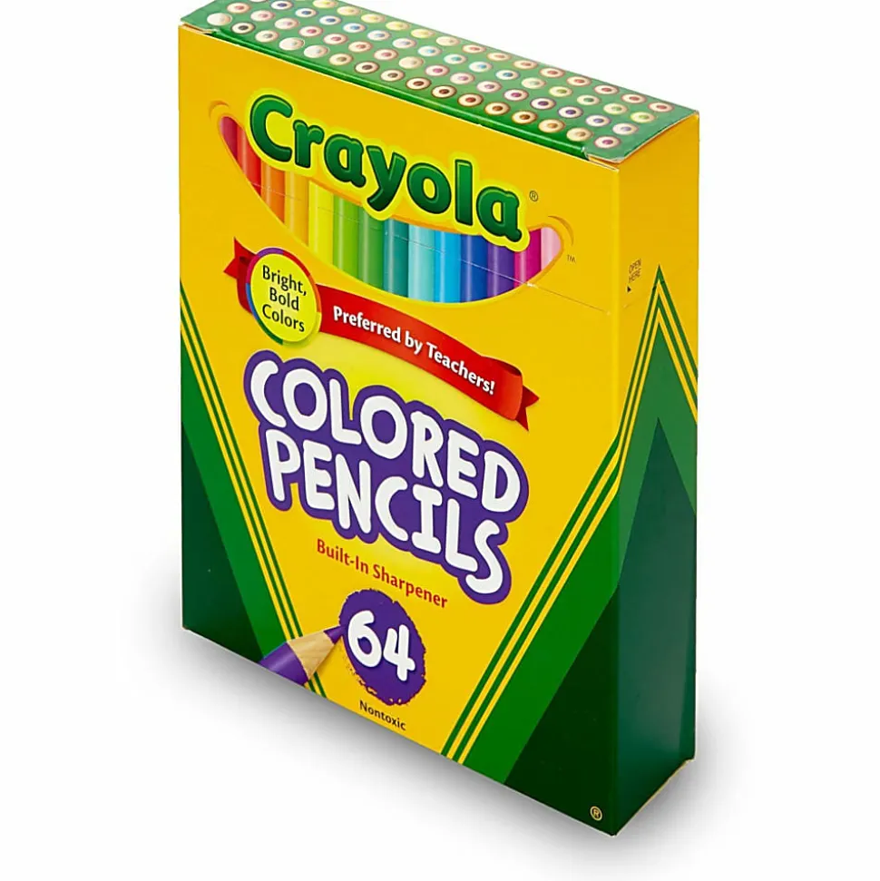 Crayola® Kids' Color Choice Short Color Pencil Set, Box Of 64
