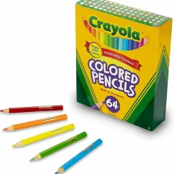 Crayola® Kids' Color Choice Short Color Pencil Set, Box Of 64