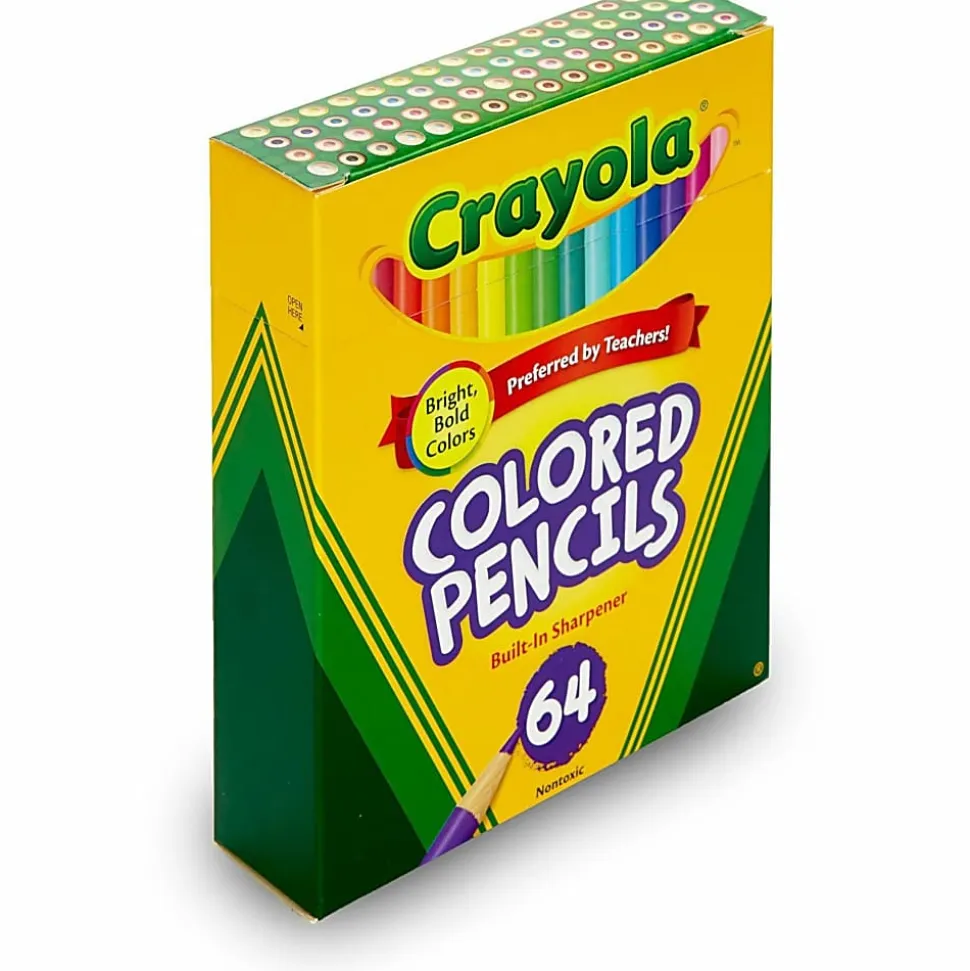 Crayola® Kids' Color Choice Short Color Pencil Set, Box Of 64